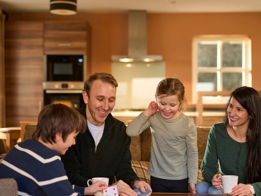 Family in self-catering Family in self-catering