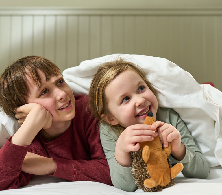 Little kids in self-catering